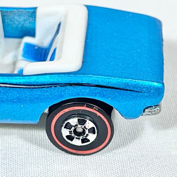 Hot Wheels '67 Camaro Convertible Redline Hood Opens 1982 Thailand Blue White - Picture 13 of 16